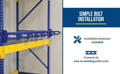Vestil PRSR-96-5B vertical bar storage rack feature highlights