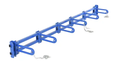 Vestil Steel Vertical Bar Storage Rack 14-1/4 In. x 101 In. x 9 In. Blue