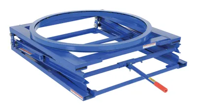 Vestil Steel Adjustable Pallet Carousel Stand 45-3/4 In. x 40-1/2 In. x 11 In. 4000 Lb. Capacity Blue