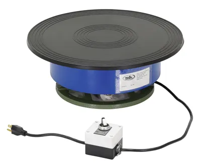 Vestil Factory Installed Steel Counter Clockwise Powered Turntable 750 Lb. Capacity Blue