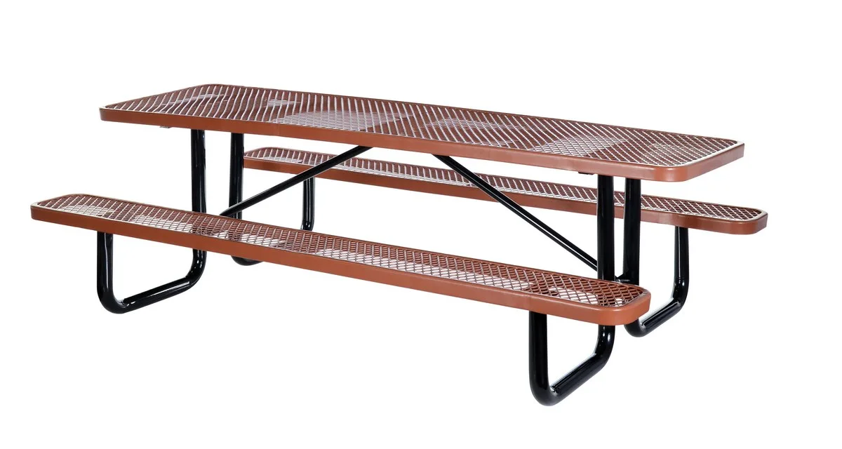 Vestil PT-MX-3072-BN picnic tables - steel mesh