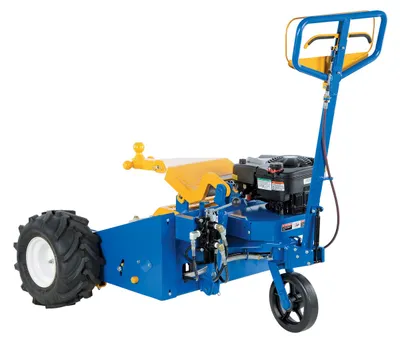 Vestil PTM-GPT gas powered trailer mover shown from an alternate angle