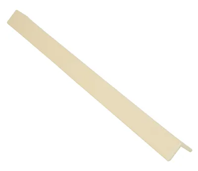 Vestil PVC Plastic Corner Protector with Aluminum Insert 3 In. x 3 In. x 48 In. 90 Degree Beige