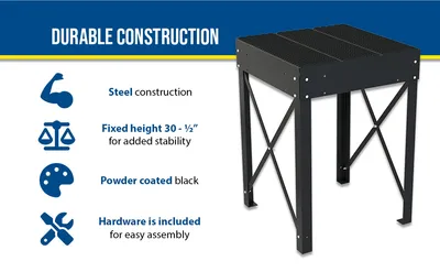 Vestil PWPS-30-3636-BK modular steel work platform system feature highlights