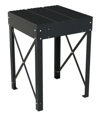 Vestil Steel Personnel Work Platform 60 In. Tall 36 In. x 36 In. Black