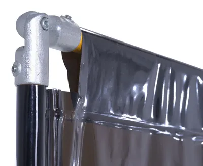 Vestil PWS-7070 portable welding screen shown from an alternate angle