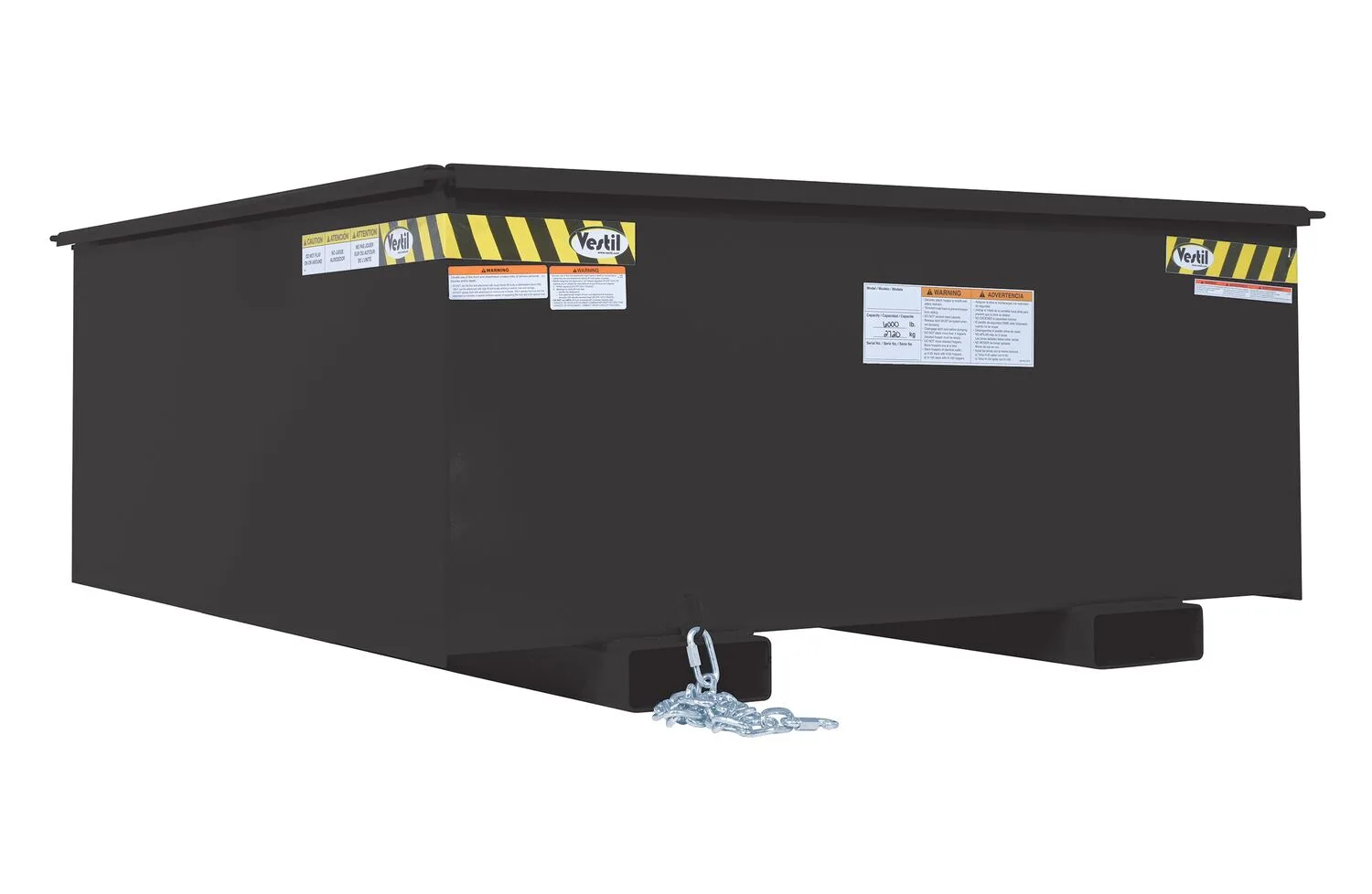 Vestil R-125-HD-BK rotational box hopper