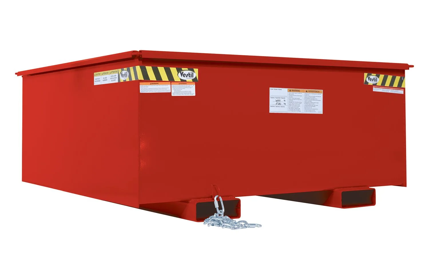 Vestil R-125-HD-RD rotational box hopper