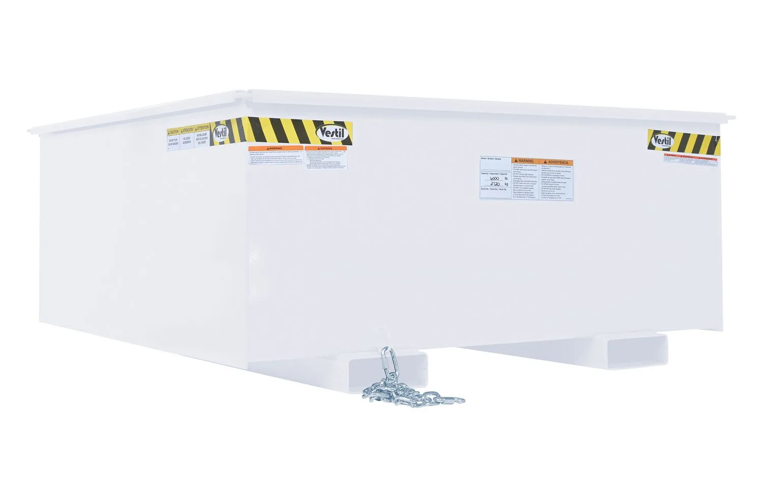 Vestil R-125-HD-WT rotational box hopper