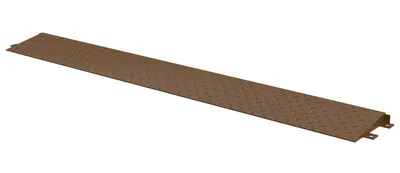 Vestil Steel Edge-O-Dock Leveler Approach Ramp 12 In. x 98 In. x 2 In. 30,000 Lb. Capacity Brown