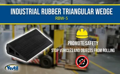 Vestil RBW-5 industrial rubber wedge feature highlights