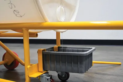 Vestil RDBT-PAN multi-purpose drum trucks cradle shown from an alternate angle
