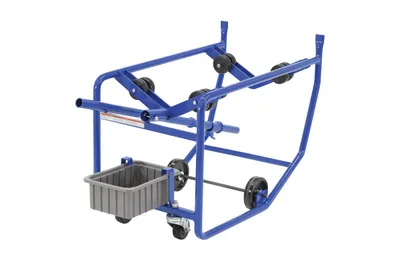 Vestil RDC-100-10 revolving drum cart shown from an alternate angle