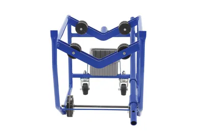 Vestil RDC-100-10 revolving drum cart shown from an alternate angle