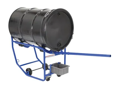 Vestil RDC-100 revolving drum cart shown from an alternate angle