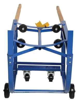 Vestil RDC-1000-5PU deluxe rotating drum cart shown from an alternate angle