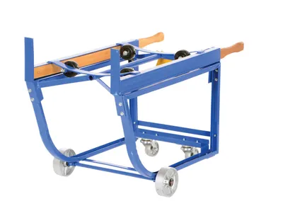 Vestil RDC-1000-5SS deluxe rotating drum cart shown from an alternate angle