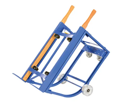 Vestil RDC-1000-5SS deluxe rotating drum cart shown from an alternate angle