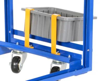 Vestil RDC-1000-DPN deluxe rotating drum cart shown from an alternate angle