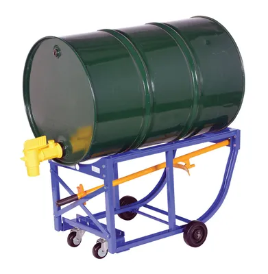 Vestil RDC-60-5-PO economy rotating drum cart shown from an alternate angle