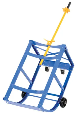 Vestil RDC-60-5-PU economy rotating drum cart shown from an alternate angle