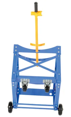 Vestil RDC-60-5-PU economy rotating drum cart shown from an alternate angle