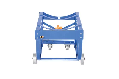Vestil RDC-60-5-SS economy rotating drum cart shown from an alternate angle