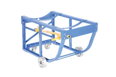 Vestil RDC-60-5-SS economy rotating drum cart shown from an alternate angle