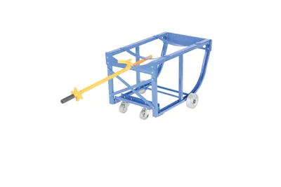 Vestil RDC-60-5-SS economy rotating drum cart shown from an alternate angle
