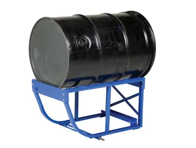 Vestil RDC-60-NC economy rotating drum cart shown from an alternate angle