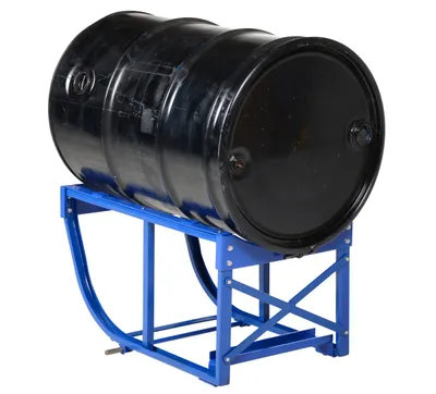 Vestil RDC-60-NC economy rotating drum cart shown from an alternate angle