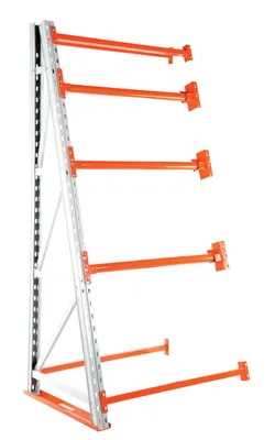 Vestil Steel Reel Rack Add-On Kit 36-1/2 In. x 48-1/2 In. x 98-1/2 In. 6000 Lb. Capacity White/Orange