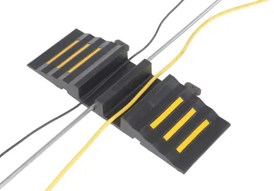 Vestil RHCB-12 molded rubber hose & cable crossover shown from an alternate angle