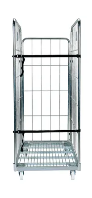 Vestil ROL-80 foldable nestable roller container shown from an alternate angle