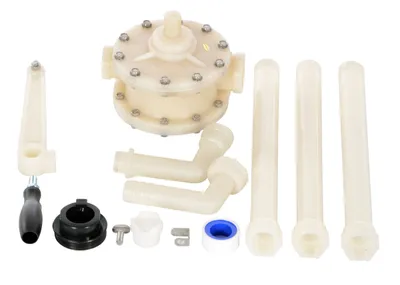 Vestil RP-90FG rotary drum pump shown from an alternate angle