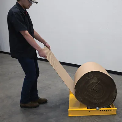 Vestil RRD-1030-5 reel roll dispenser shown from an alternate angle