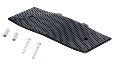 Vestil RSH-108-EM-C rubber speed hump shown from an alternate angle
