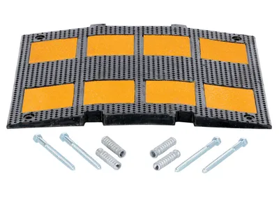 Vestil RSH-108-M-C rubber speed hump shown from an alternate angle