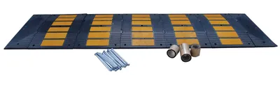 Vestil RSH-120-36-A rubber speed hump shown from an alternate angle