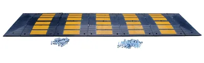 Vestil RSH-120-36-C rubber speed hump shown from an alternate angle