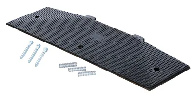 Vestil RSH-120-EM-C rubber speed hump shown from an alternate angle