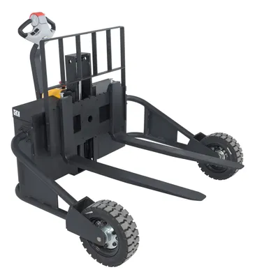 Vestil Steel Rough Terrain Electric Pallet Truck DC Powered AC Drive Motor 48 In. Inside Width 2000 Lb. Capacity Black / Yellow