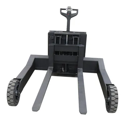 Vestil RT-EPT-2.5-60-TLT rough terrain tilting electric pallet truck shown from an alternate angle