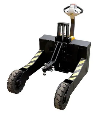 Vestil Steel Rough Terrain Electric Pallet Truck Double Ball Hitch Attachment Black