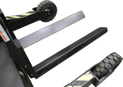 Vestil Steel Rough Terrain Roll Transport Forks 46 in. x 21 in. Black