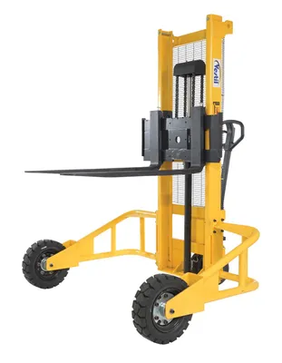 Vestil RT-MS-62-AF rough terrain stacker shown from an alternate angle