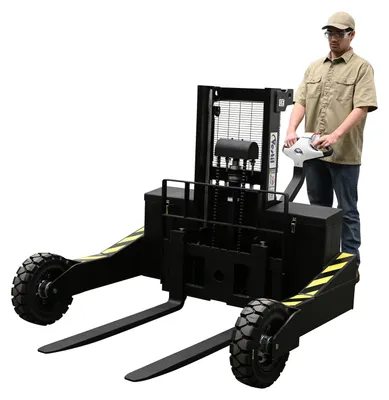 Vestil RT-S-35-AF rough terrain stacker shown from an alternate angle