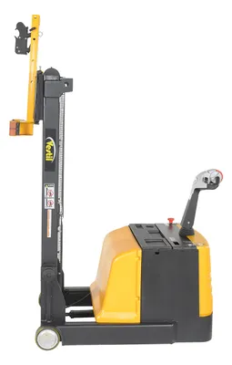 Vestil S-CB-62-SDC counter-balanced drum lifters (powered lift & power drive) shown from an alternate angle