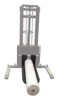 Vestil Steel Counter Balanced Power Lift Roll Fork Attachment Black