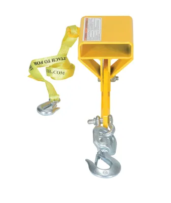 Vestil S-FORK-4-AT hoisting hook shown from an alternate angle